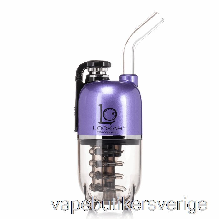 Vape Sverige Lookah Dragon ägg E-rig Vapor Kit Lila